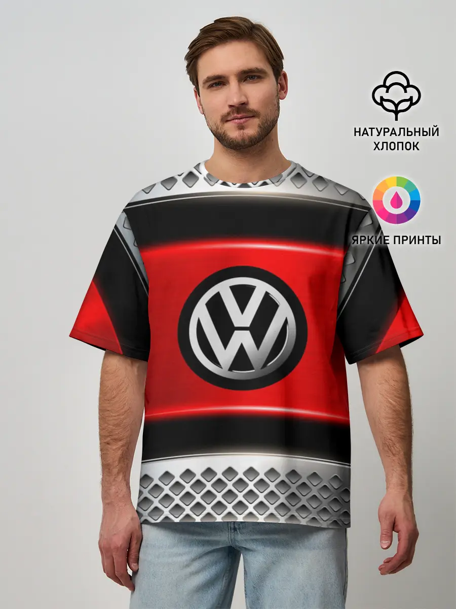Мужская футболка оверсайз / VOLKSWAGEN