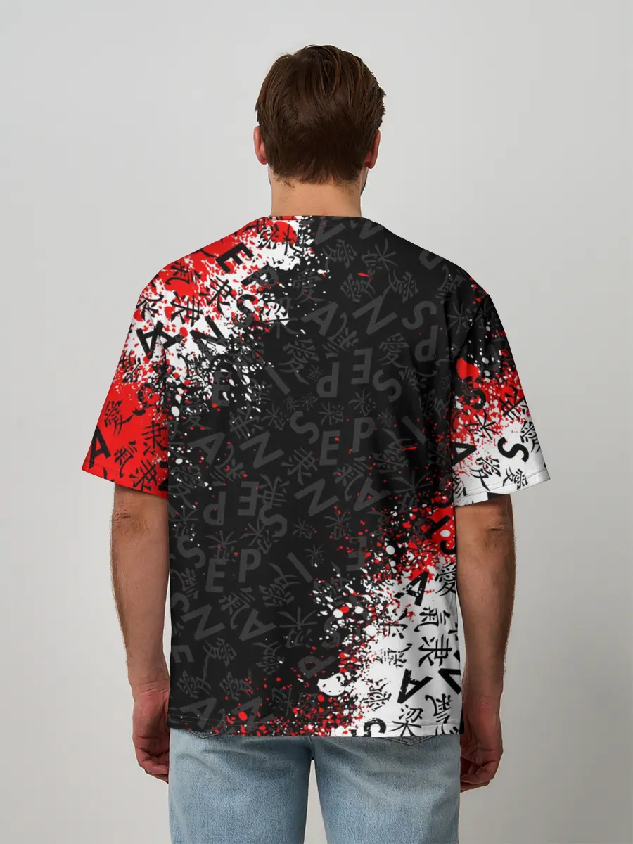 Мужская футболка оверсайз / SENPAI