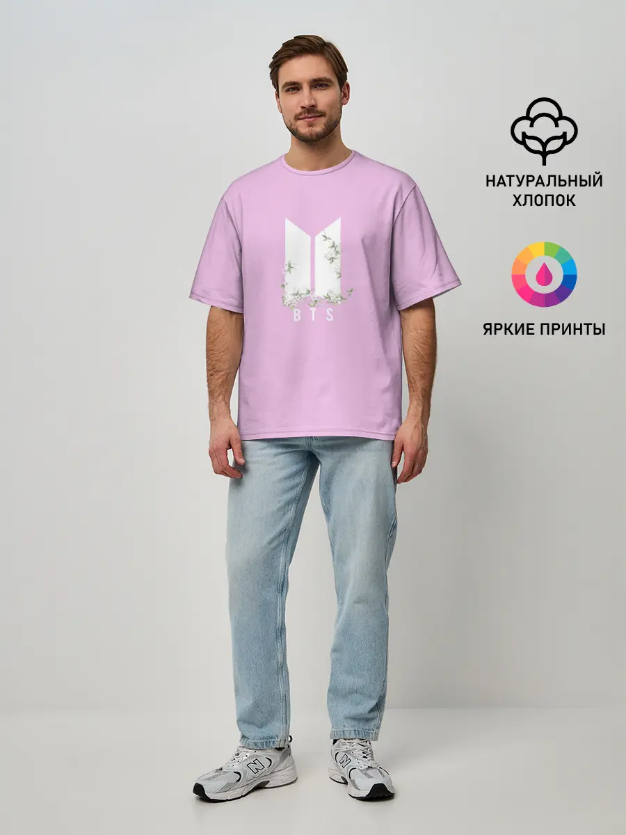 Мужская футболка оверсайз / BTS