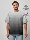 Мужская футболка оверсайз / Серые полосы