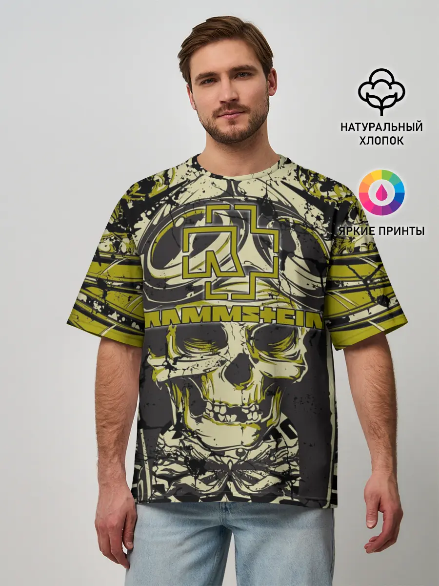 Мужская футболка оверсайз / Rammstein