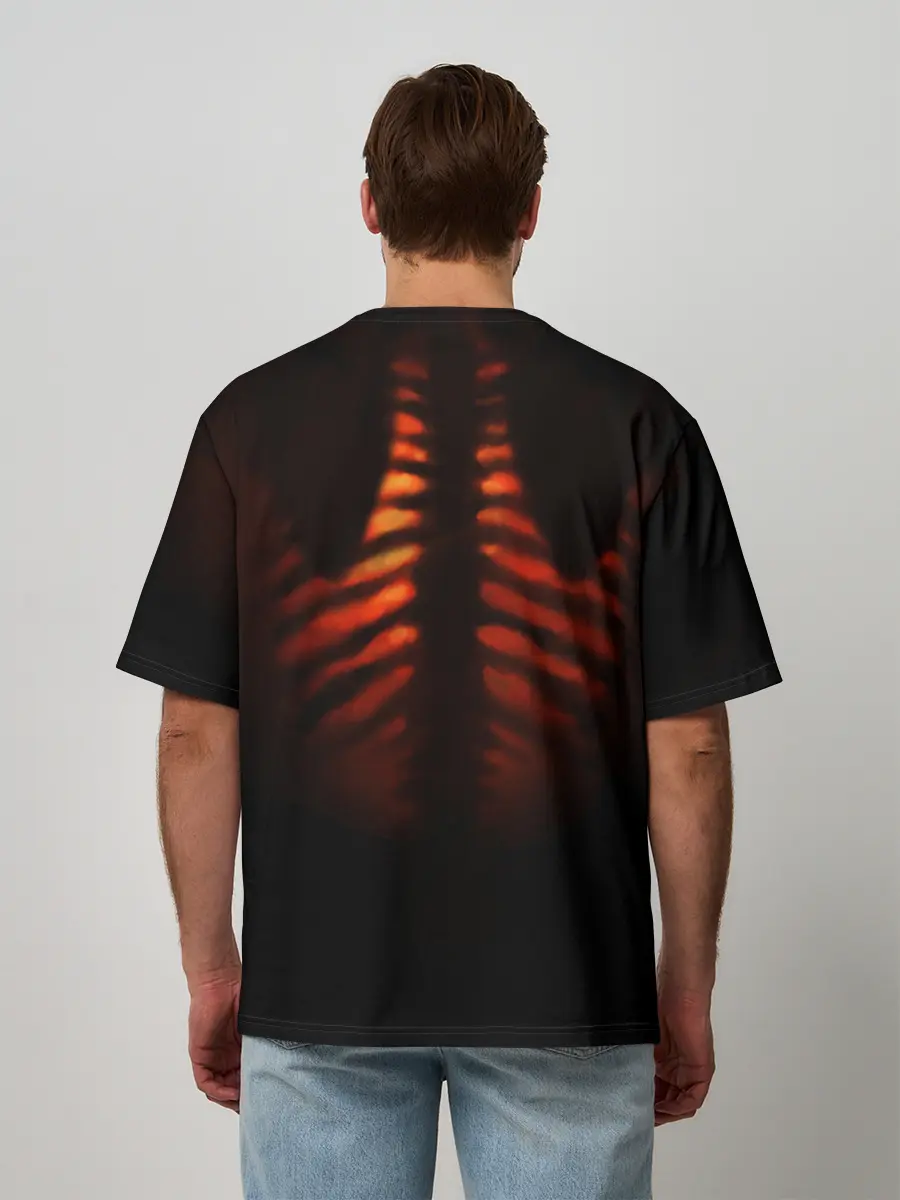 Мужская футболка оверсайз / Тепло души