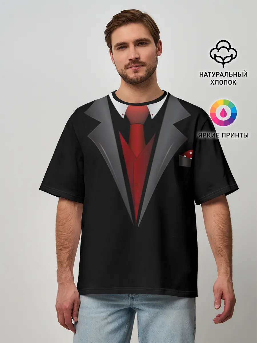 Мужская футболка оверсайз / Жених