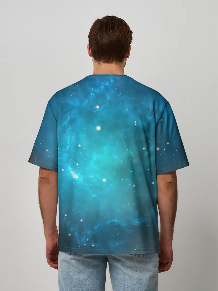 Мужская футболка оверсайз / ночная фурия