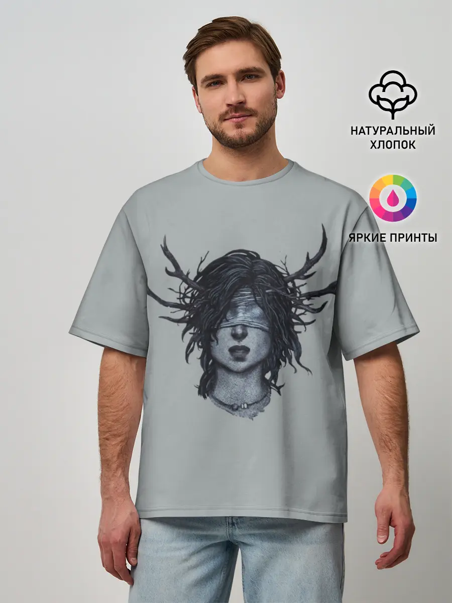 Мужская футболка оверсайз / True Detective