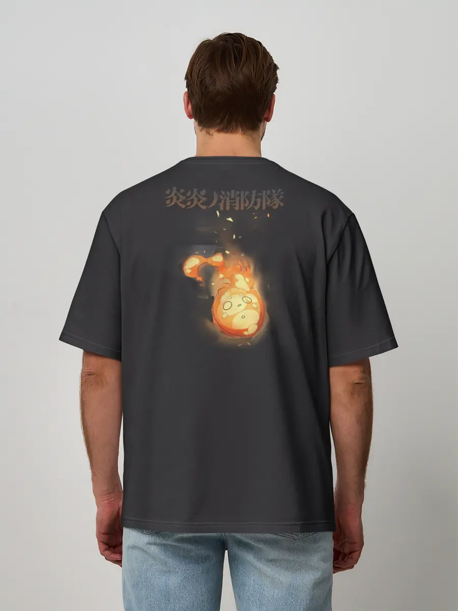 Мужская футболка оверсайз / enenno shouboutai Fire Force