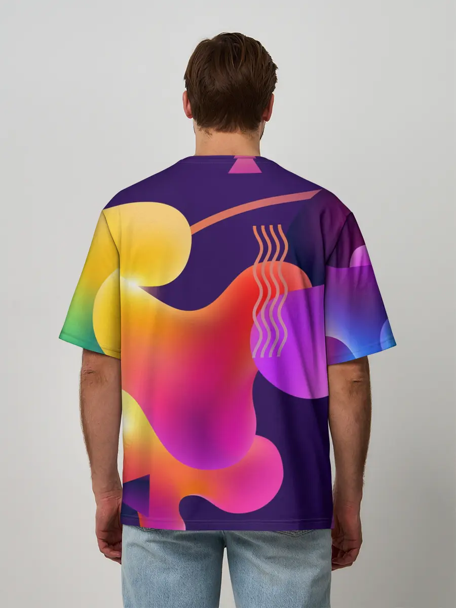 Мужская футболка оверсайз / Rainbow T-Shirt