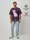 Мужская футболка оверсайз / Cat Unicorn | Кот Единорог