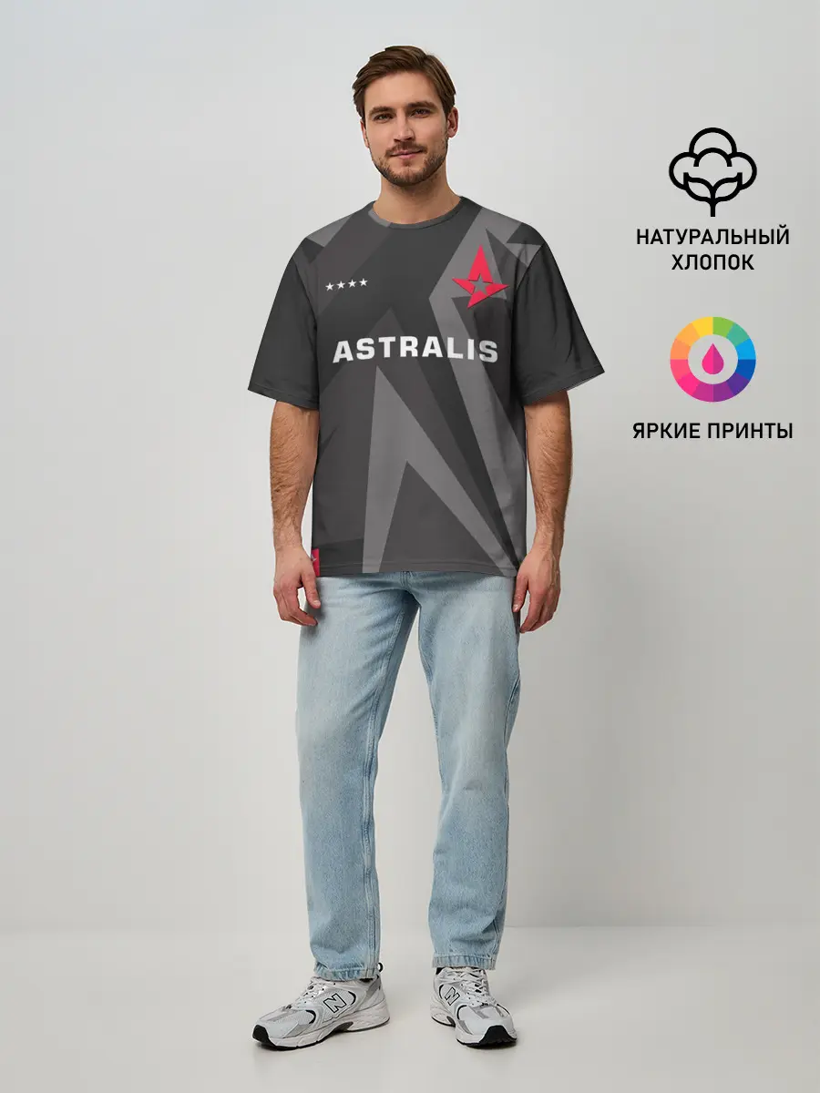 Мужская футболка оверсайз / Astralis - Jersey Pro