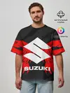 Мужская футболка оверсайз / SUZUKI / СУЗУКИ / МОТОСПОРТ