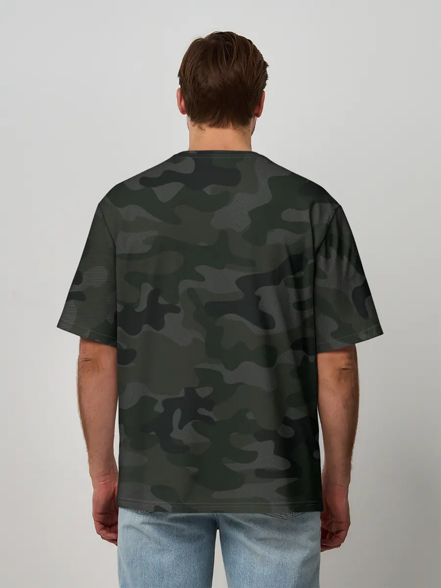 Мужская футболка оверсайз / Трудная служба