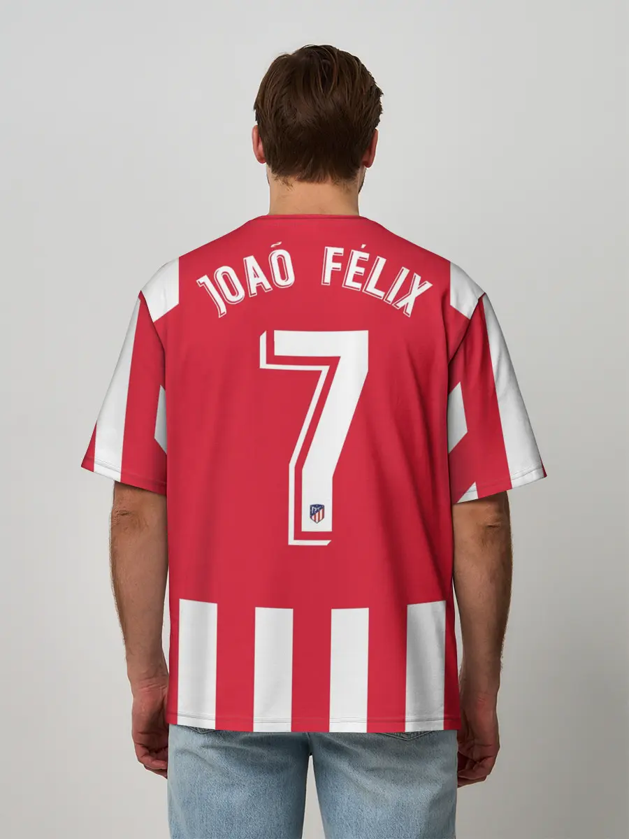 Мужская футболка оверсайз / Joao Felix home 19-20