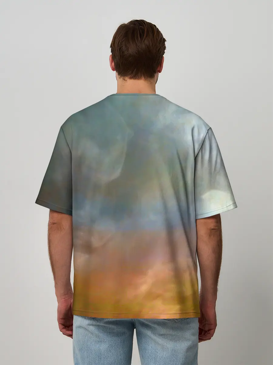 Мужская футболка оверсайз / КОРГИ ЛУЧНИК