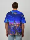 Мужская футболка оверсайз / Сказочный город
