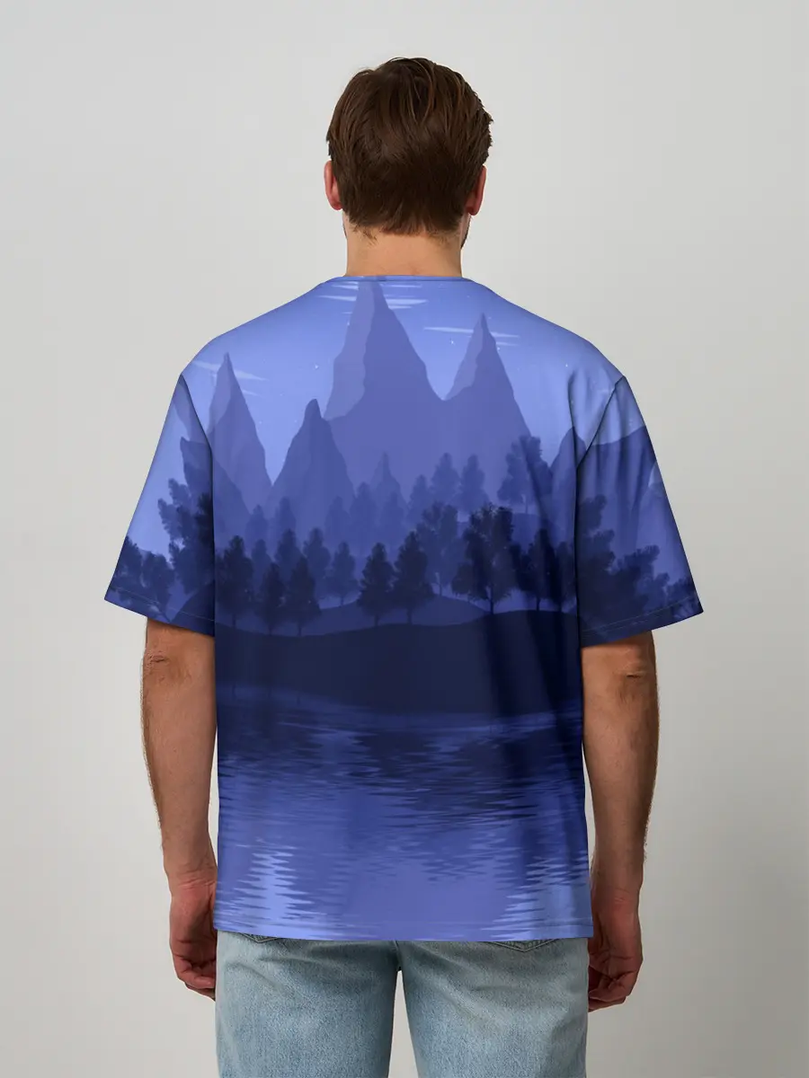 Мужская футболка оверсайз / Firewatch