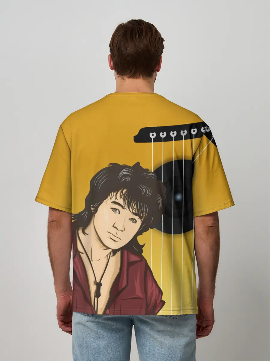 Мужская футболка оверсайз / Виктор Робертович Цой