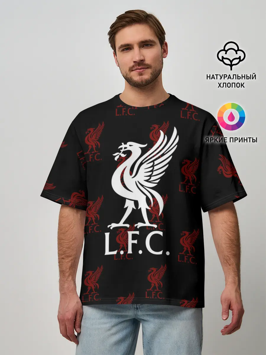 Мужская футболка оверсайз / Liverpool