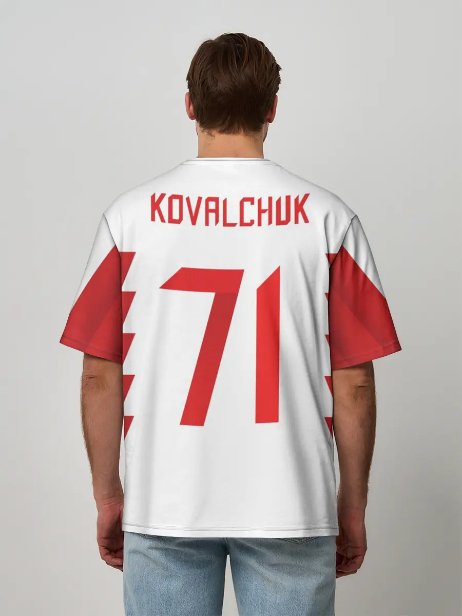 Мужская футболка оверсайз / Kovalchuk Olympic 2018 #2