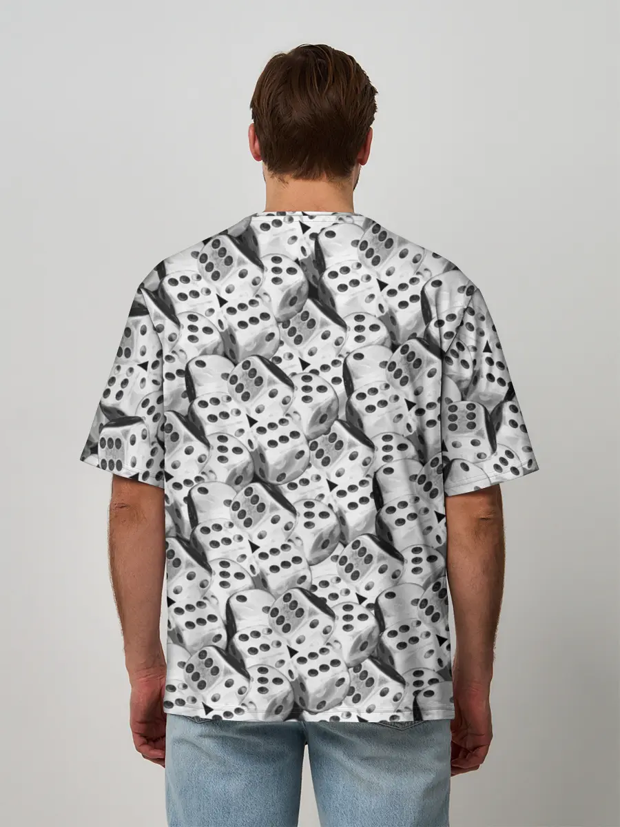 Мужская футболка оверсайз / Игральные Кости