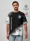 Мужская футболка оверсайз / BMW / БМВ