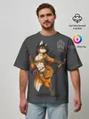Мужская футболка оверсайз / Furry fox
