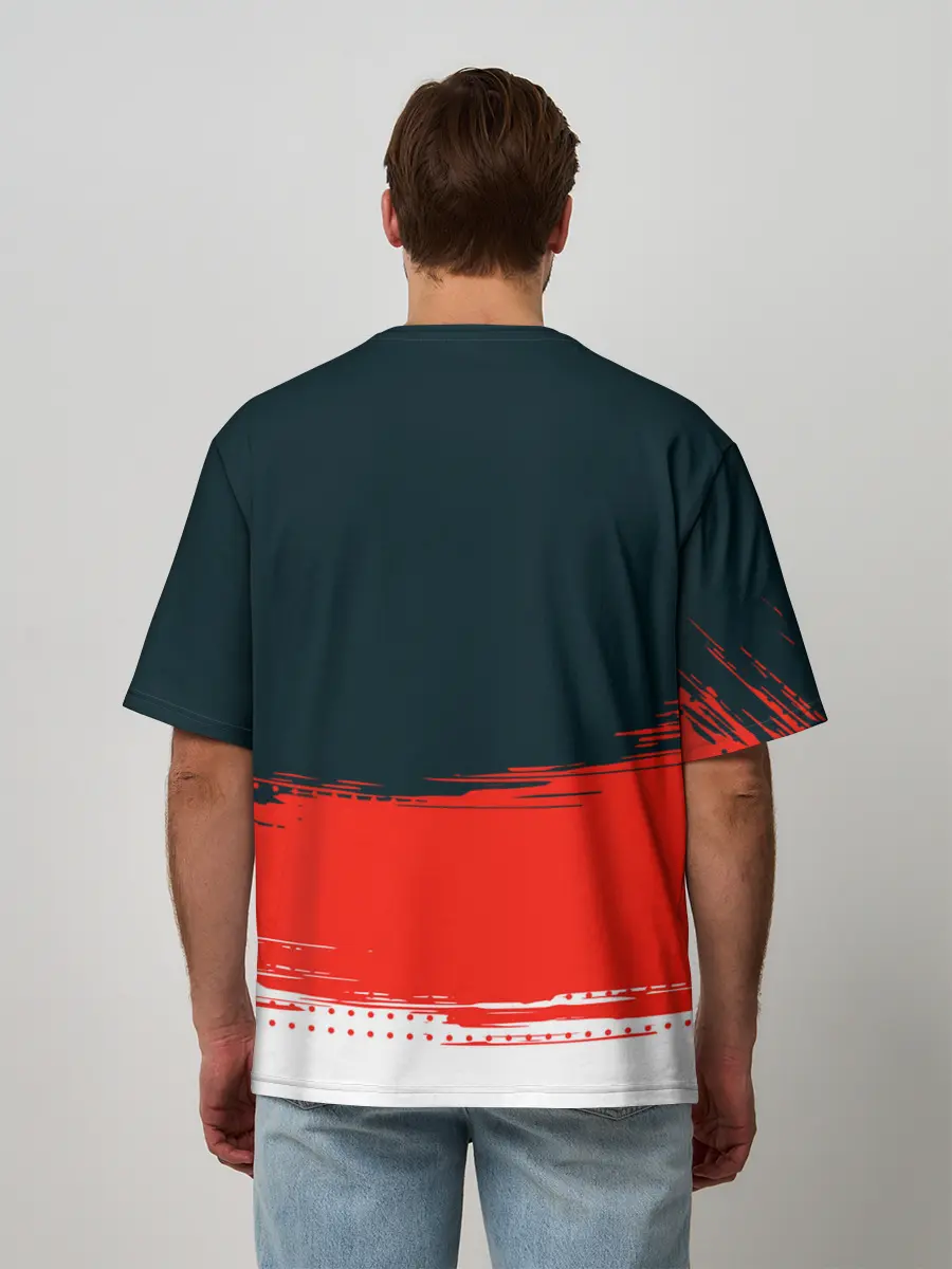 Мужская футболка оверсайз / MITSUBISHI | МИТСУБИШИ