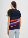 Женская базовая футболка / NEON STRIPES