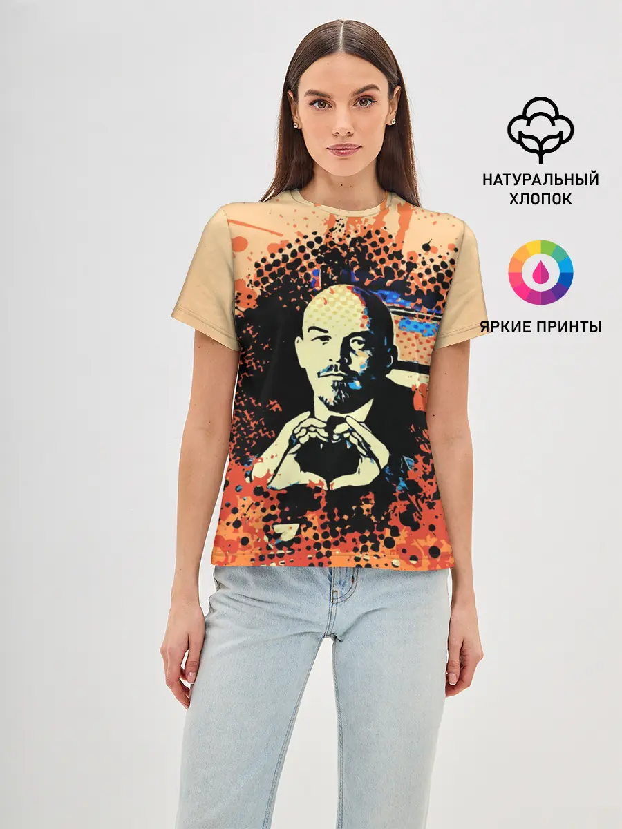 Женская базовая футболка / Ленин