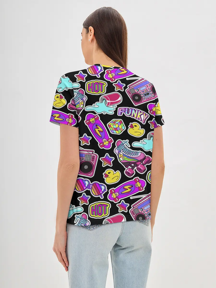 Женская базовая футболка / Back to 90