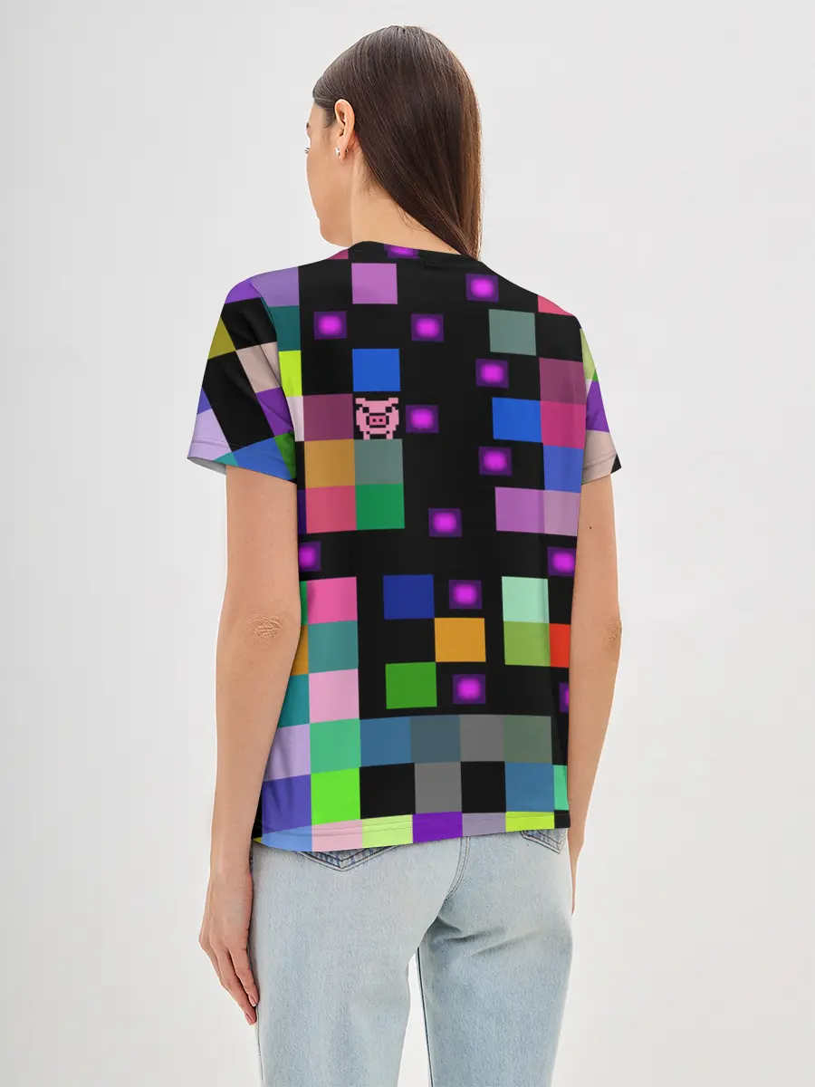 Женская базовая футболка / Arcade Pig