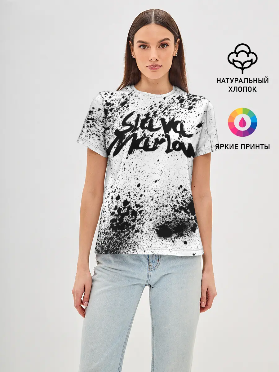 Женская базовая футболка / SLAVA MARLOW