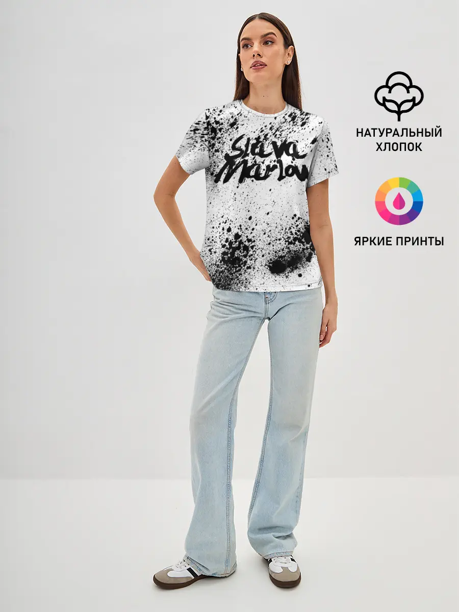 Женская базовая футболка / SLAVA MARLOW
