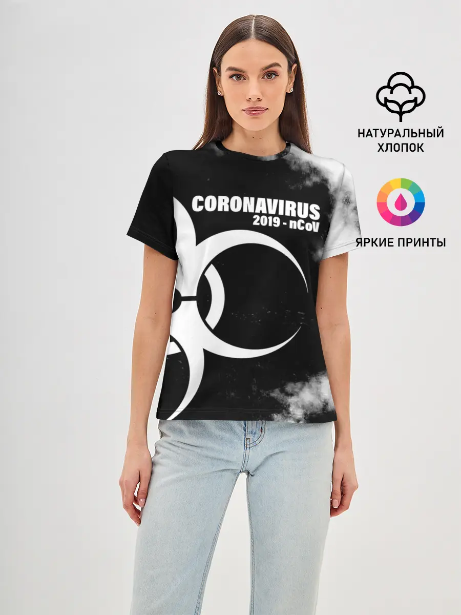 Женская базовая футболка / Coronavirus 2019 - nCoV