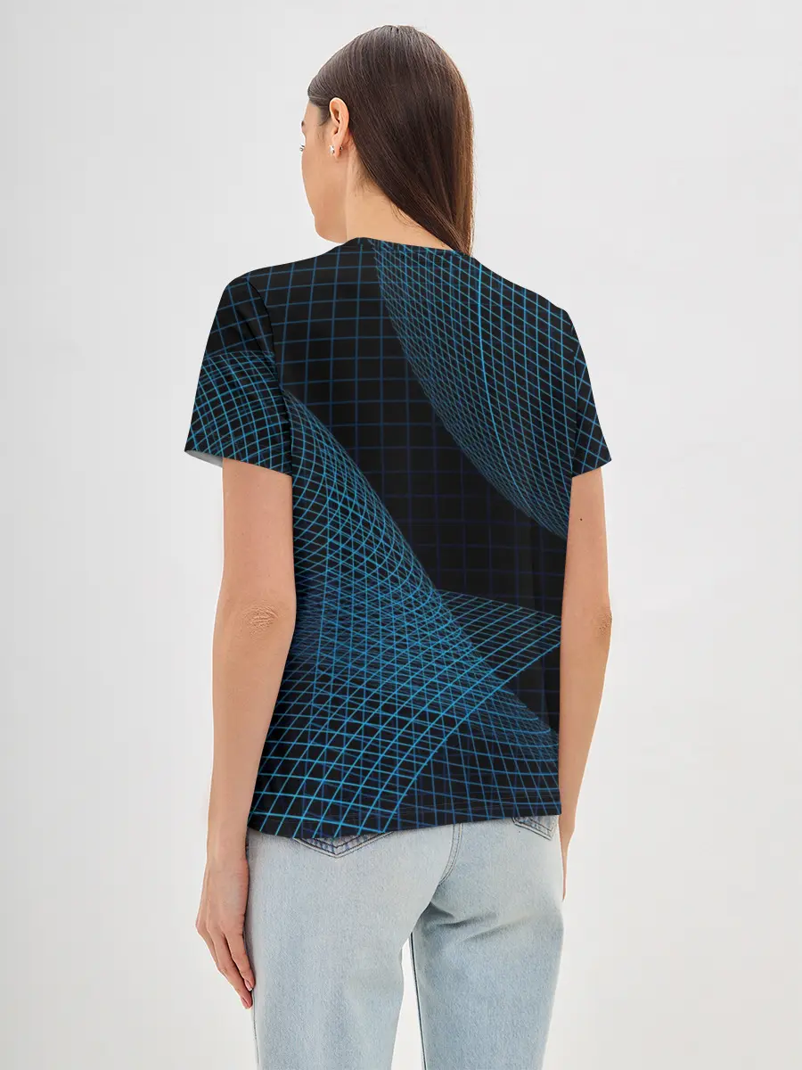 Женская базовая футболка / Сетка