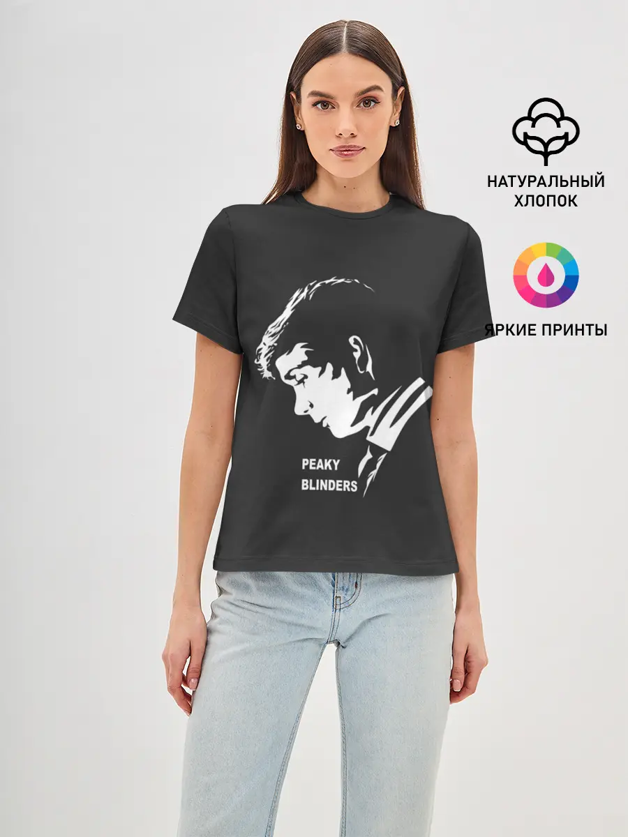 Женская базовая футболка / Острые Козырьки