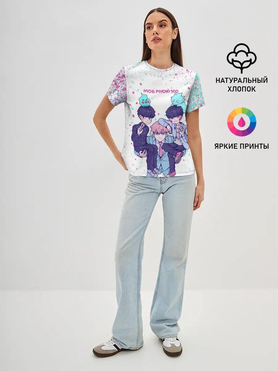 Женская базовая футболка / Рейген | Кагеяма | Моб 100