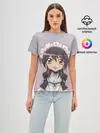 Женская базовая футболка / аимешная горничная