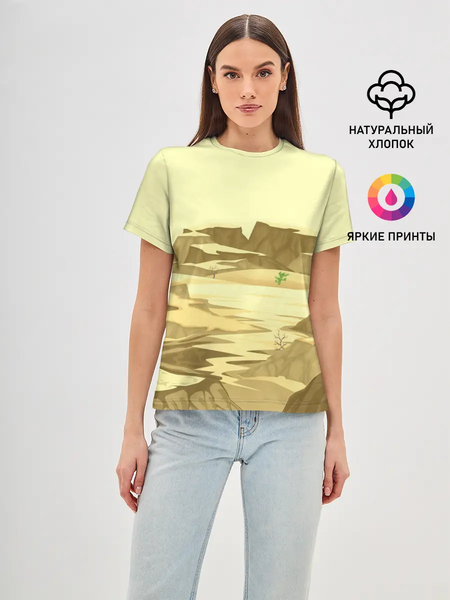 Женская базовая футболка / Пустыня