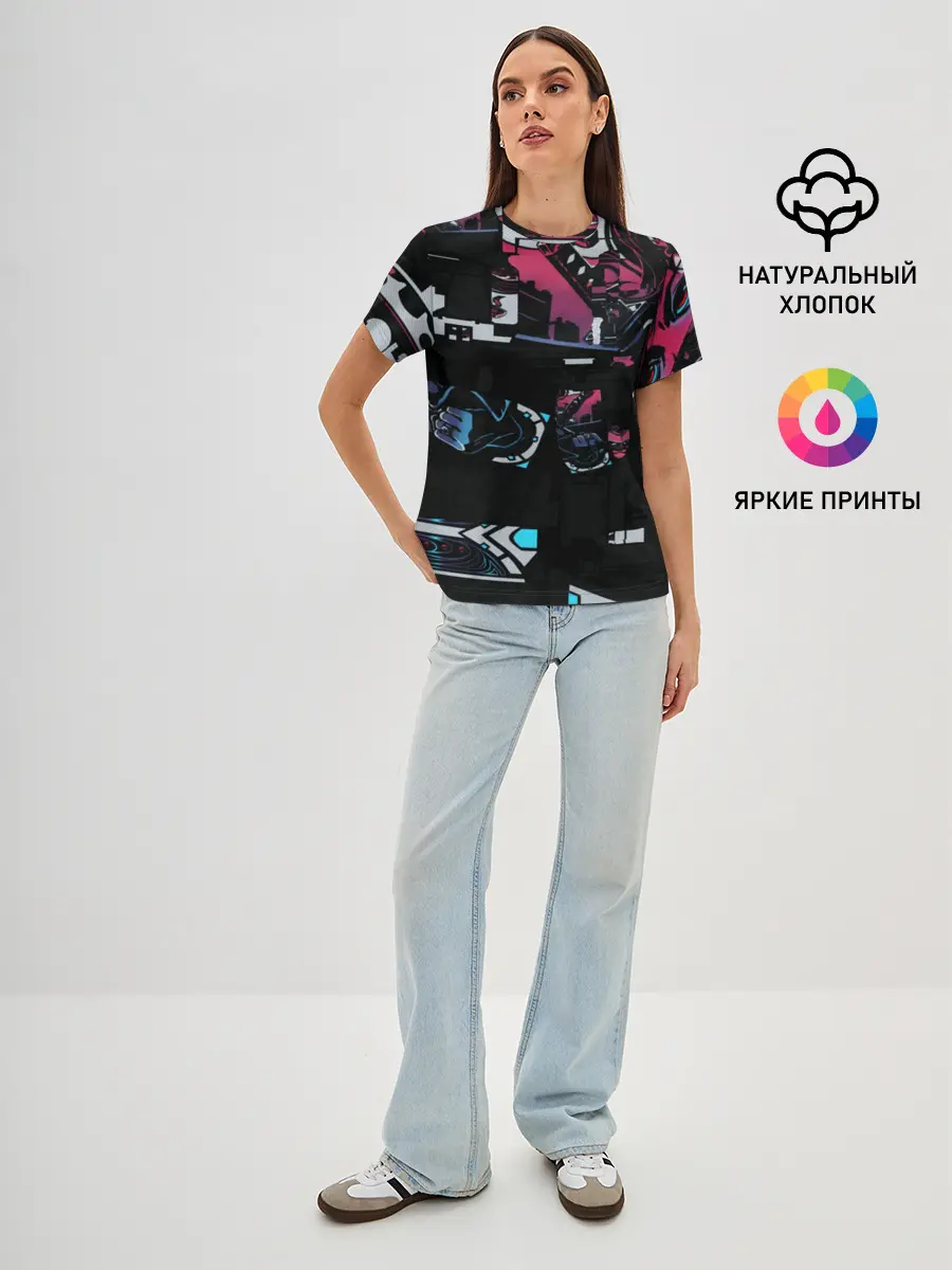 Женская базовая футболка / Неонуар | CS:GO