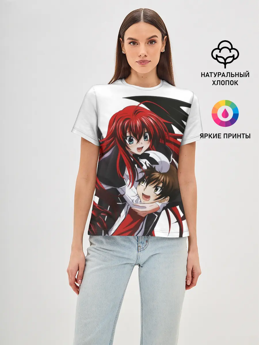 Женская базовая футболка / Иссей и Риас