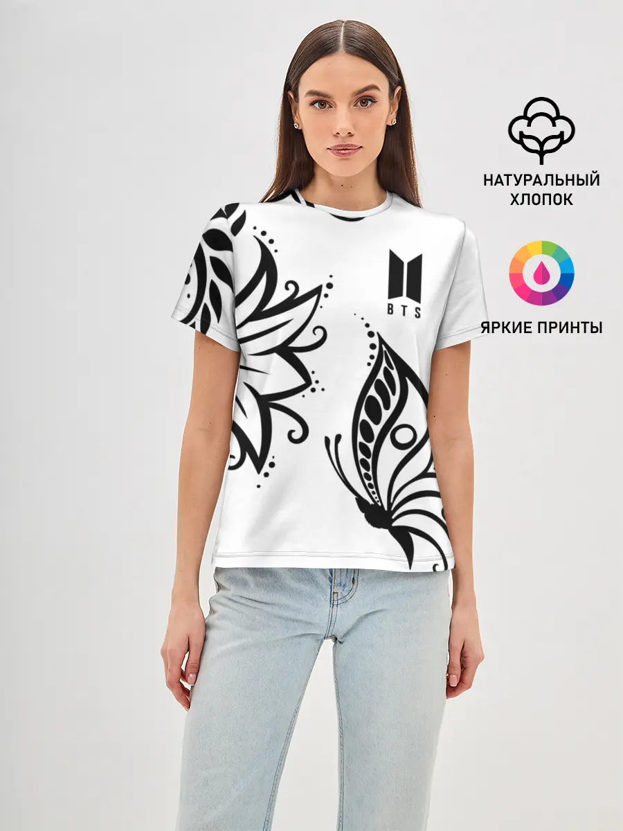 Женская базовая футболка / BTS