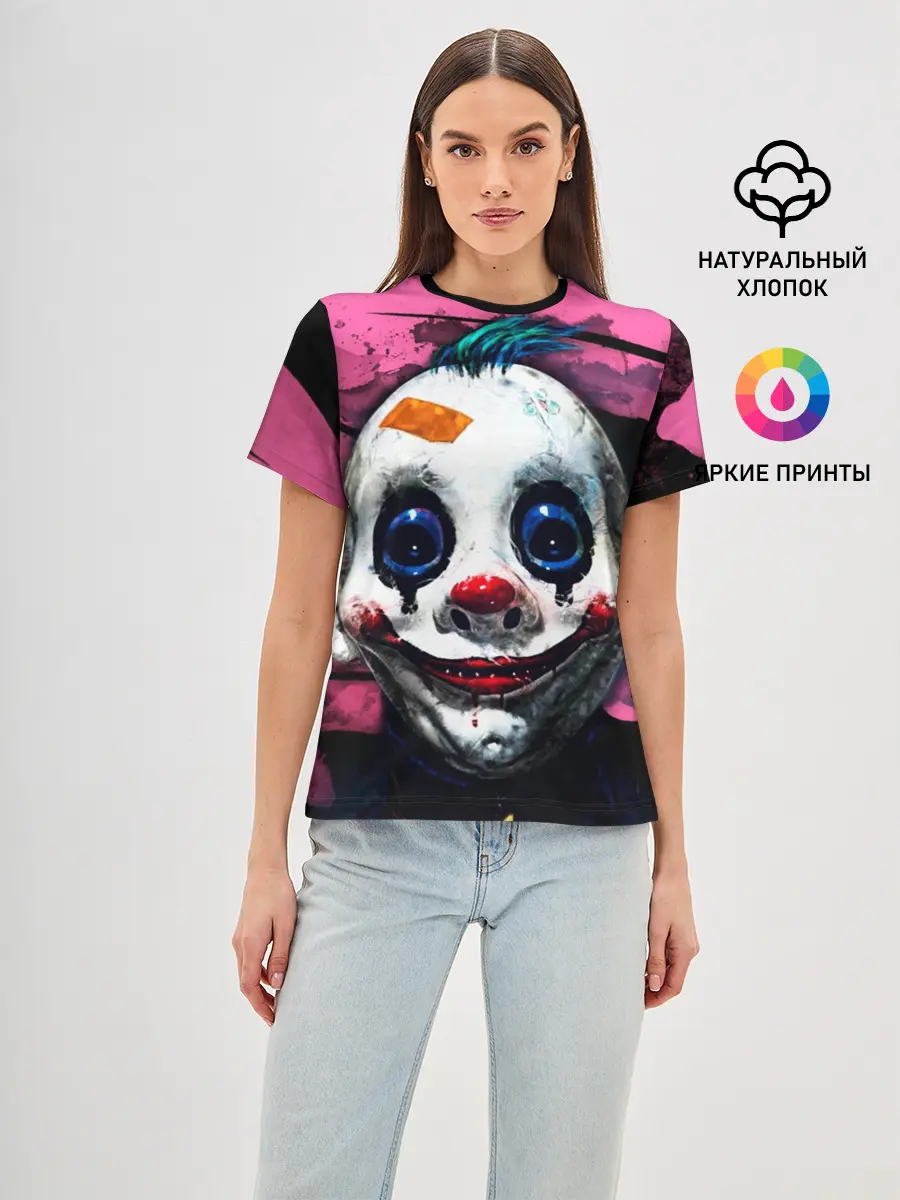 Женская базовая футболка / Клоун