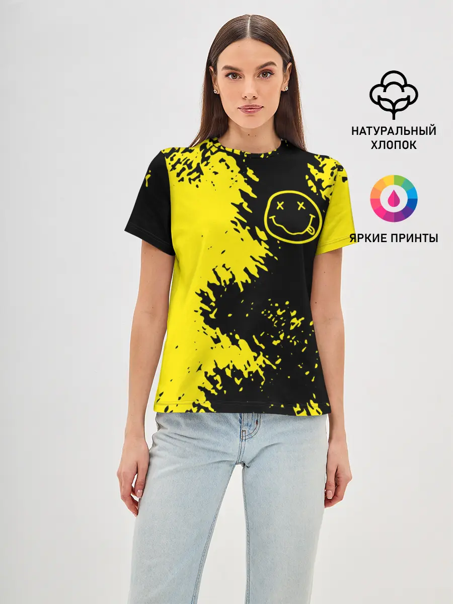 Женская базовая футболка / NIRVANA.