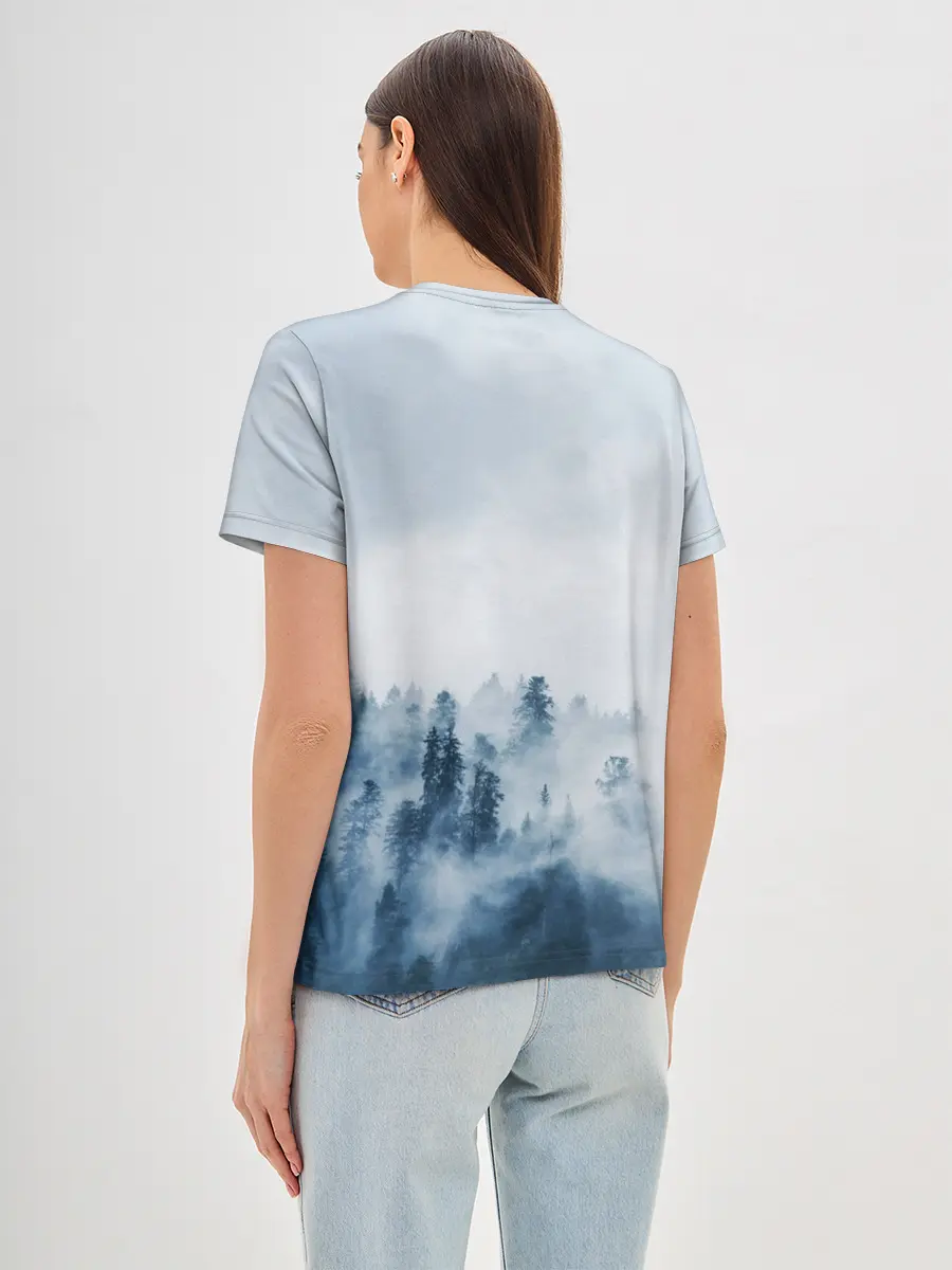 Женская базовая футболка / МЫ РУССКИЕ С НАМИ БОГ