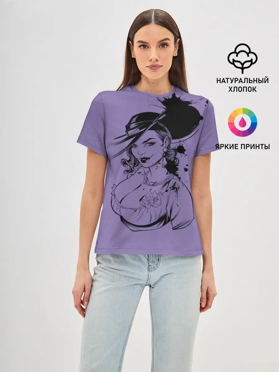 Женская базовая футболка / village resident evil