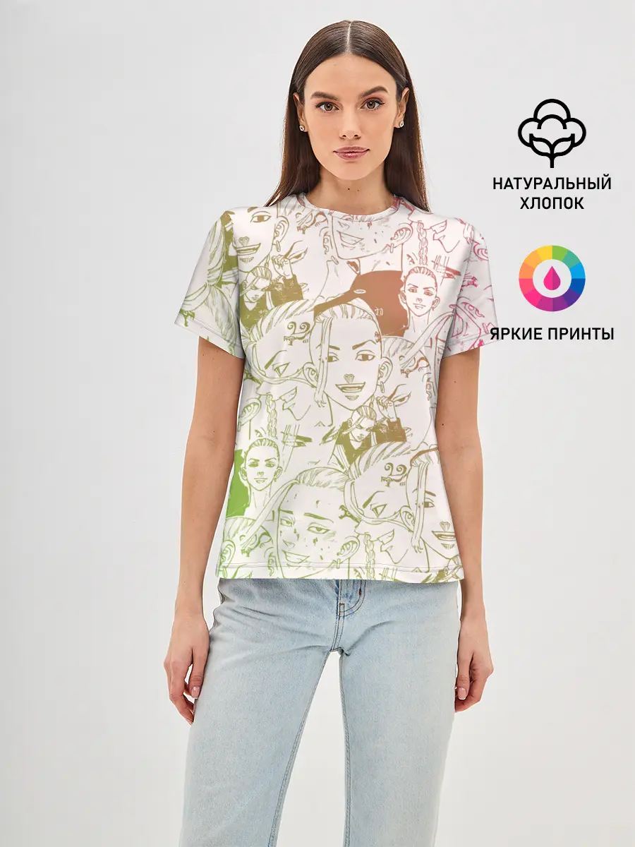 Женская базовая футболка / ДОРАКЕН Токийские Мстители