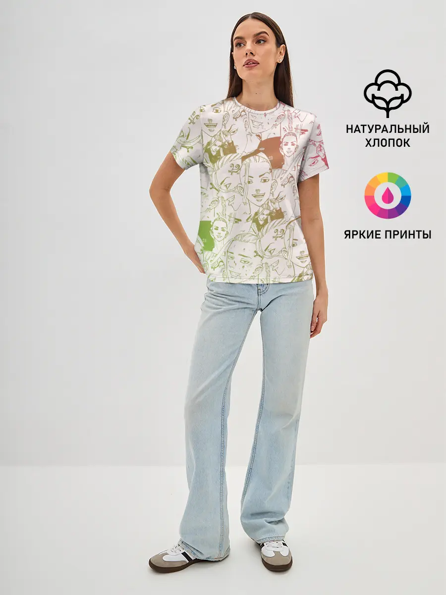 Женская базовая футболка / ДОРАКЕН Токийские Мстители