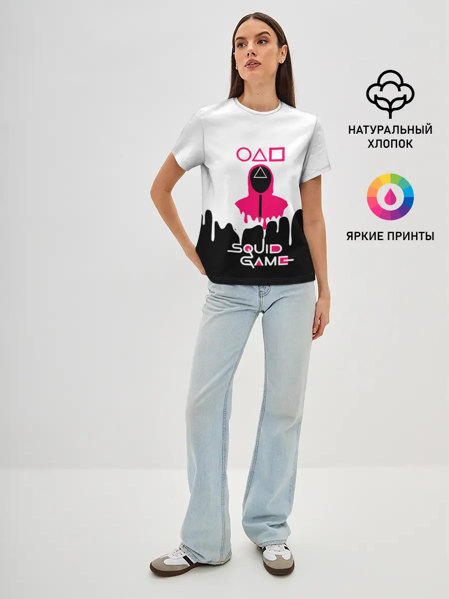 Женская базовая футболка / Игра в кальмара