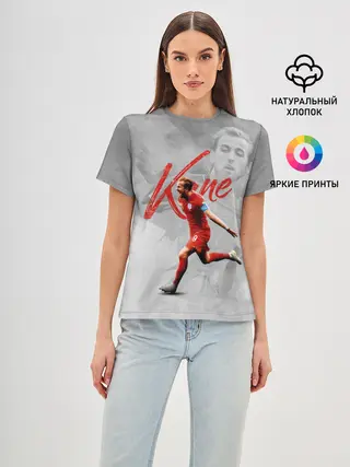 Женская базовая футболка / Harry Kane footballer