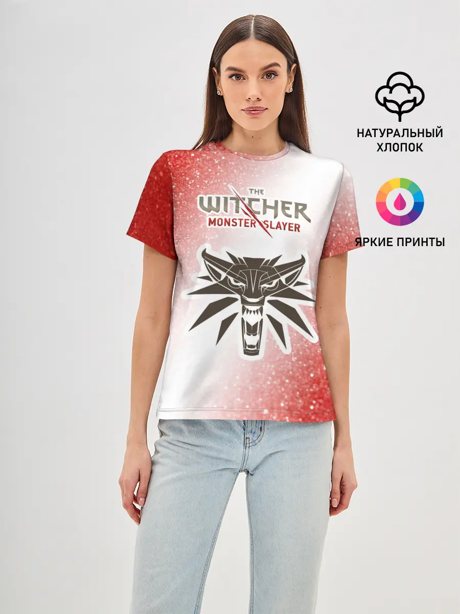 Женская базовая футболка / The Witcher Monster Slayer - Noise